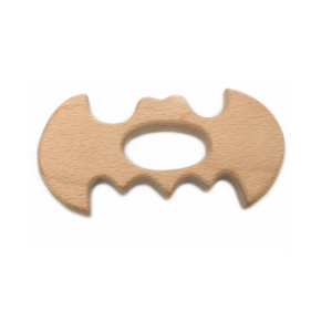 Houten vleermuis bijtring