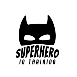 Muursticker superhero in training