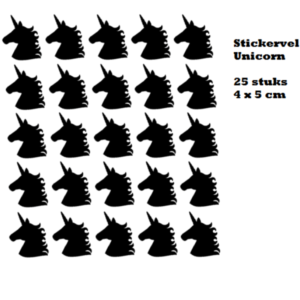 stickervel unicorn eenhoorn trakteren