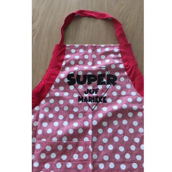 strijkapplicatie superjuf met naam