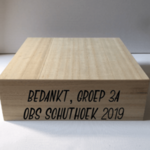 voorzijde kadobox meester juf