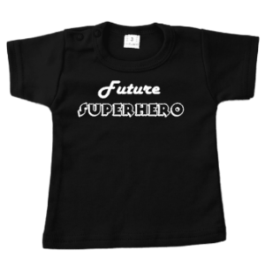 future superhero babyshirt kraamkado