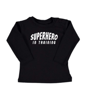 Baby tshirt Superhero in training