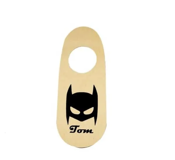 deurhanger met naam batman koop je bij Superheldenshop