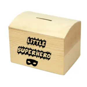 Alternative view of Houten spaarpot Little Superhero