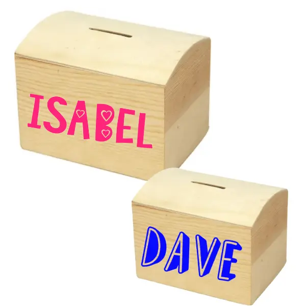 spaarpot met naam - Afbeelding 4