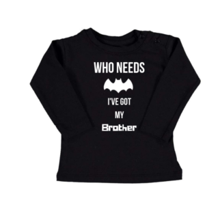 Alternative view of Baby shirt batman brother