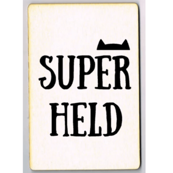 unieke ansichtkaart Superheld