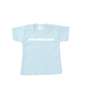 babyshirt blauw team no sleep