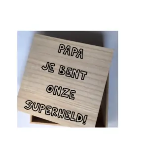 kadobox met herensokken Papa Superheld