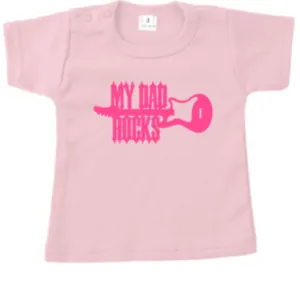 tshirt baby my dad rocks gitaar