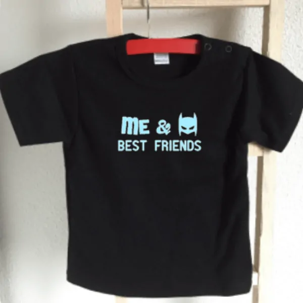 baby shirt me & Batman best friends
