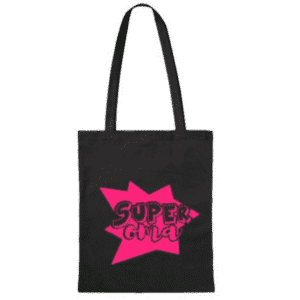 Katoenen tas juf supermama superoma lange hengsels
