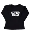 baby kinder tshirt Superhero silhouette
