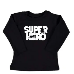 baby kinder tshirt Superman silhouette