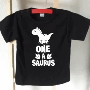 baby shirt one a saurus