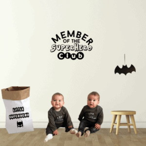 Muursticker Member of the superhero club