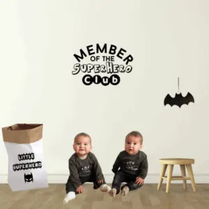 Muursticker Member of the superhero club