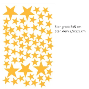muustickers a4 sterren