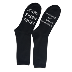 sokken eigen tekst