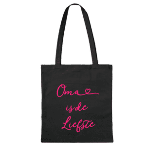 Katoenen tas Oma is de liefste Mama is de liefste