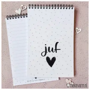Notitieboek juf