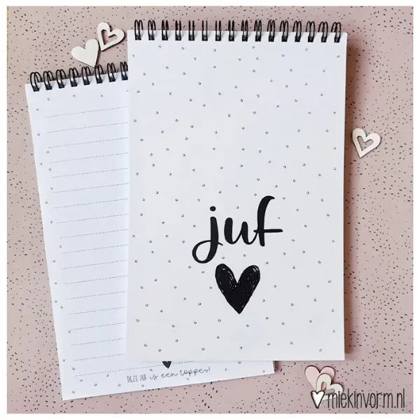 Notitieboek juf