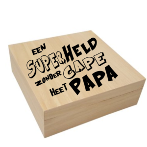 Cadeaubox Superheld zonder cape heet papa