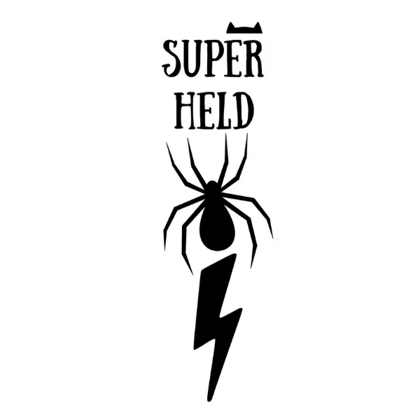 Groeimeter muursticker superheld - Afbeelding 3